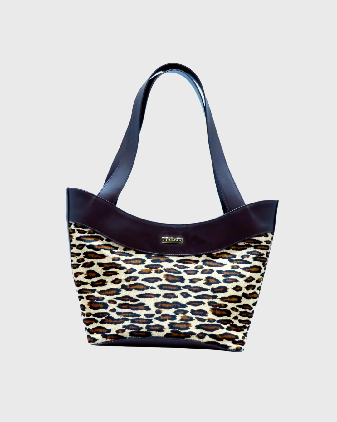 Bolso JAGUAR en piel de pelo con estampado jaguar - vista frontal