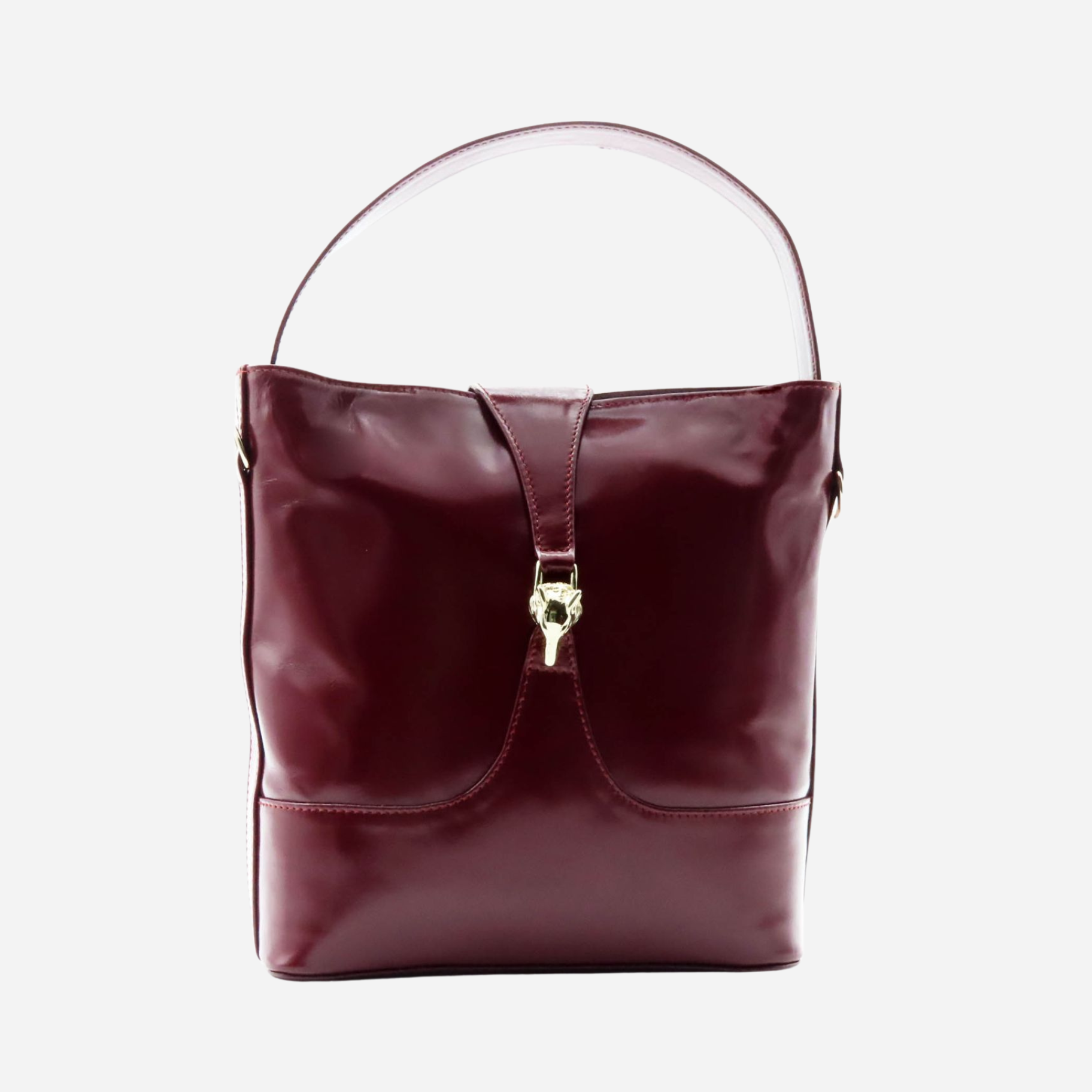 Bolso IDENTITY burdeos con asa al hombro - versatilidad artesanal